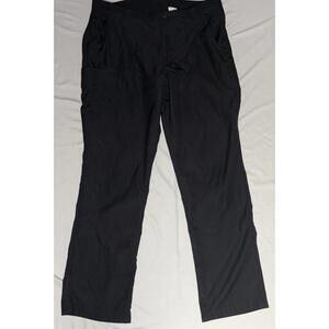 Vintage Cintas Black Casual Straight-Leg Pants with Pockets